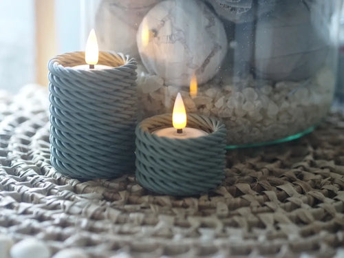2'li Tealight Mumluk Seti (mumlar hariç)