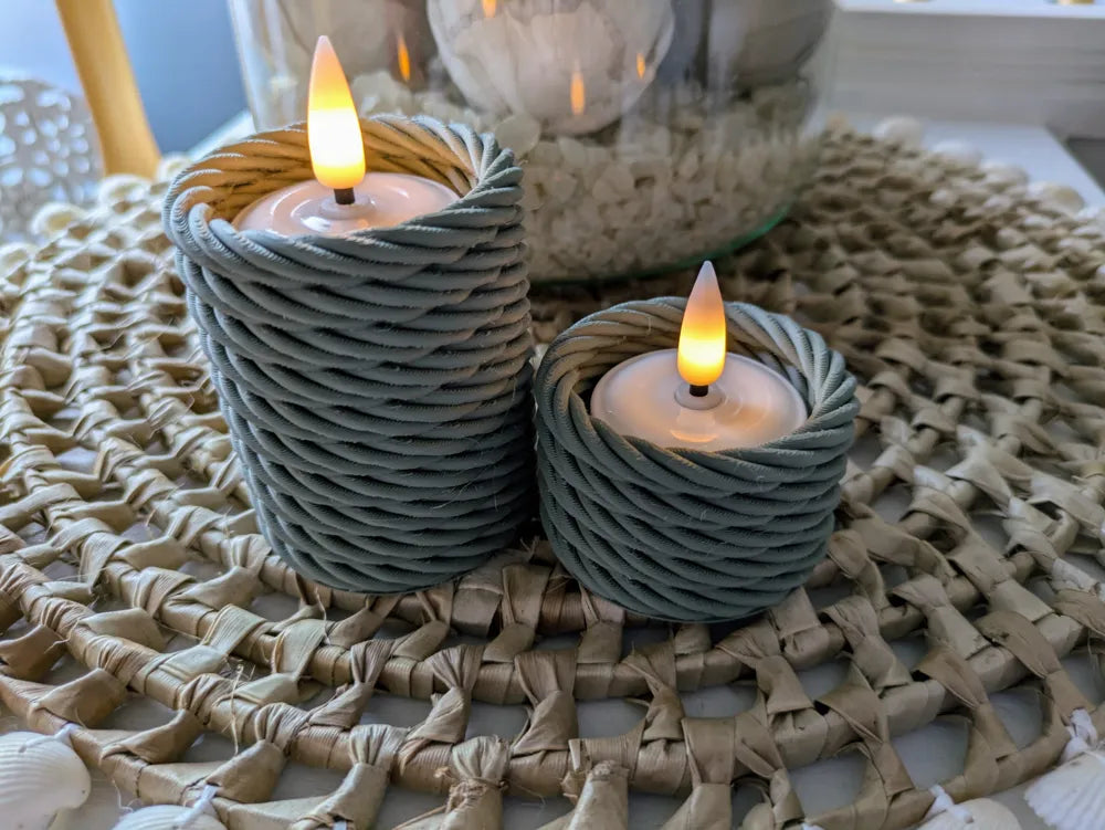 2'li Tealight Mumluk Seti (mumlar hariç)