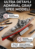Admiral Graf Spee Zırhlısı Maketi